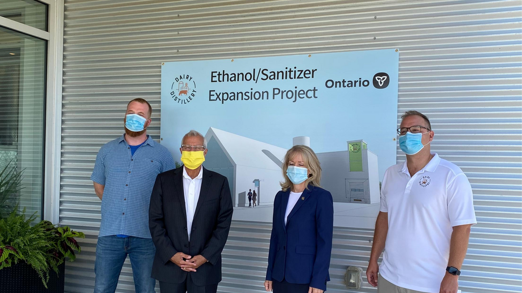 Help from the Ontario government to scale our alcohol production for hand sanitizer