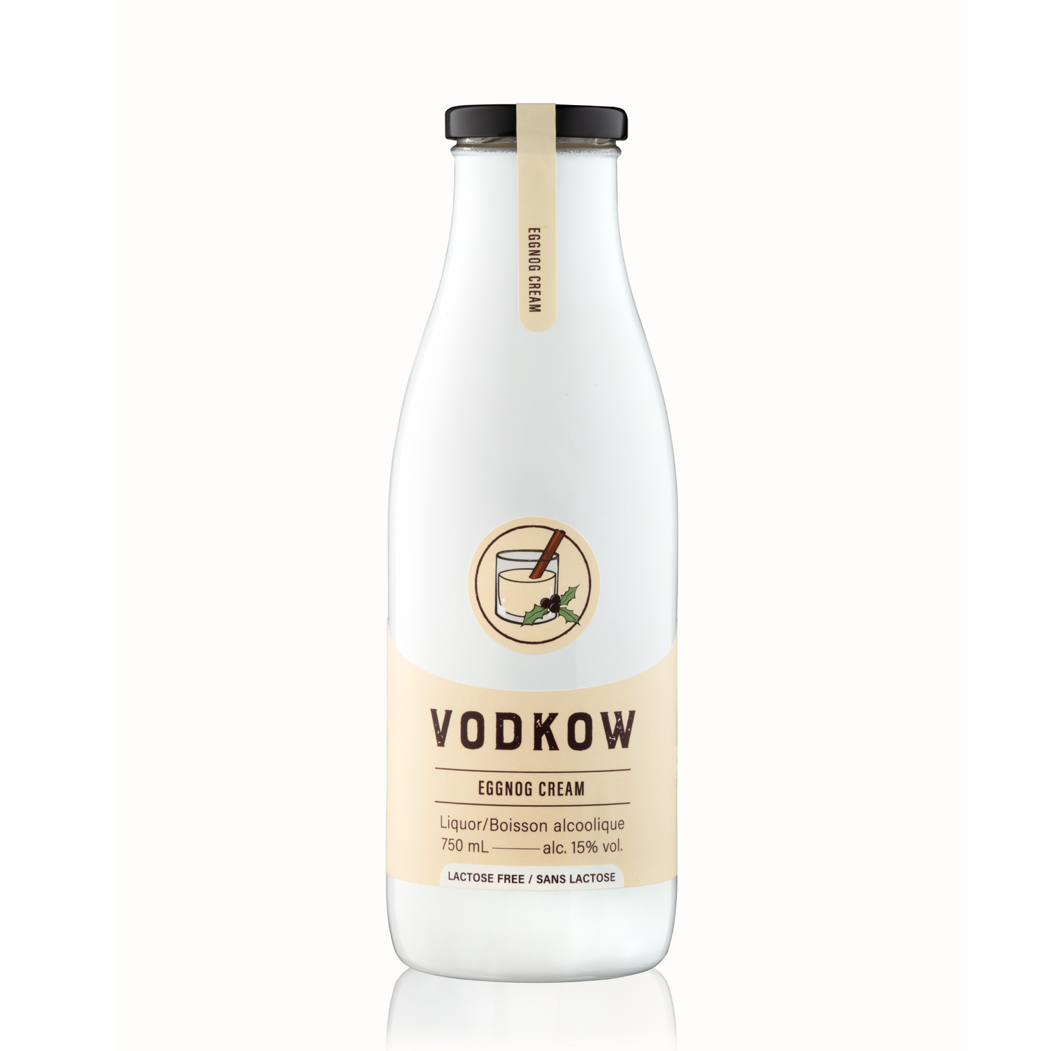 Vodkow Eggnog Cream Liquor, 750 ml